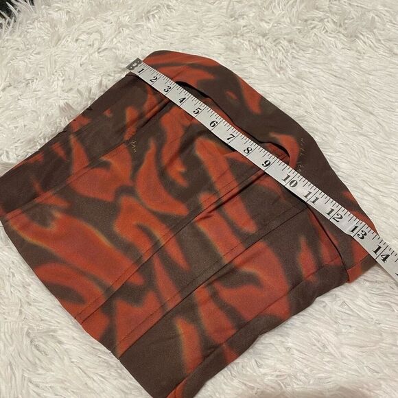 With Jean Carla Corset in NYX Red Brown Tye Dye Size XS NWT - Picture 3 of 7